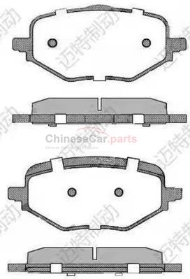 RR BRAKE ASSY, S301068-1400-AA for Changan