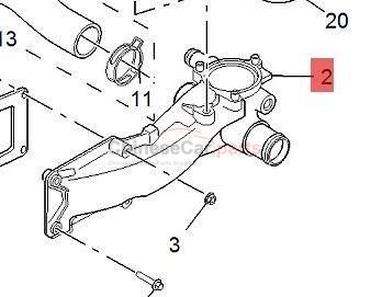 THERMOSTAT HOUSING ASSEMBLY 10327728 for MG