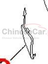 Front bumper trailer cover 10381070-SPRP for MG